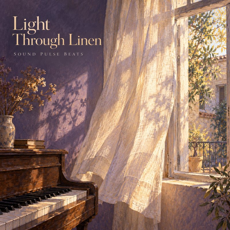 Abstract cover artwork for Light Through Linen